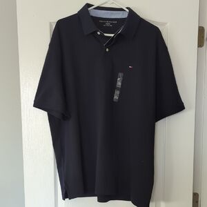 Tommy Hilfiger Men's Navy Polo Shirt - XXL